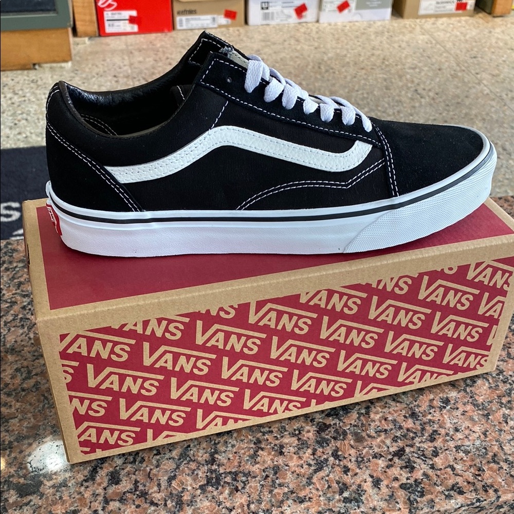 Vans Black and White Sneakers